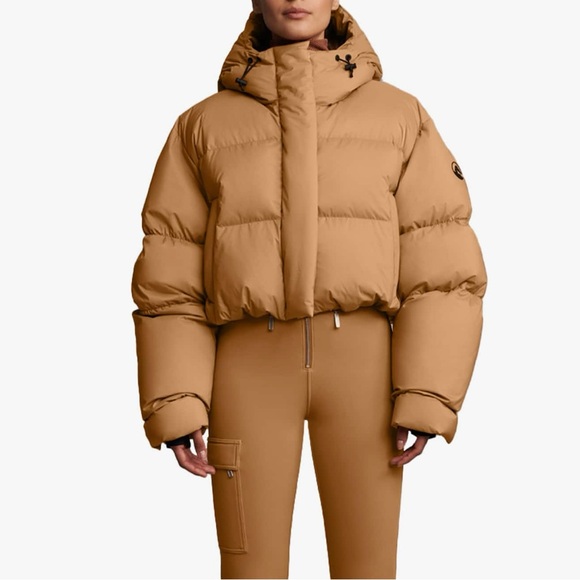 Cordova Aomori Down Ski Jacket - Size S - Tan - Puffer - Picture 1 of 10